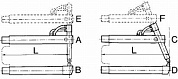 Нижнее прямое плечо 255мм (тип B) для клещей 3327, 3328 - TECNA 4752